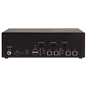 Black Box KVS4-1002HVX Secure KVM Switch, 2-Port, Single-Monitor, FlexPort HDMI/DisplayPort, CAC
